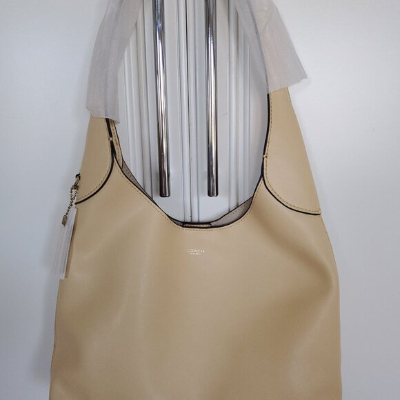 NWT Coach Brooklyn Shoulder Bag 28 Cream - Picture 6 of 10